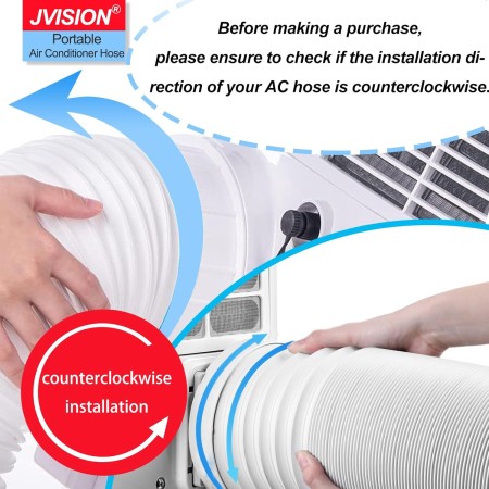 Portable Air Conditioning Tube, 1.5 M/ 2 M/ 3M Portable Air Conditioning Hose, Diameter 130 mm/150 mm, Universal Air
