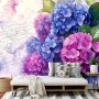 JSCWDET Papel Tapiz Fotográfico Remolino de purpurina Retro En Forma De Cubos 3D,Papel Tapiz Rosa roja Decoración De Paredes Del