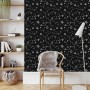 JIAOQSS Papel pintado autoadhesivo Ramas de cerezo con flores rojas Papel tapiz adhesivo de vinilo impermeable decorativo para