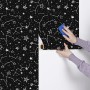 JIAOQSS Papel pintado autoadhesivo Ramas de cerezo con flores rojas Papel tapiz adhesivo de vinilo impermeable decorativo para