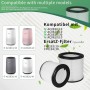 2 Replacement Filter, Air Purifier with HEPA Filter, For Philips Air Purifier Series 800 AC0830/10 AC0820/30 AC0820/10