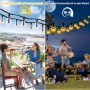 Guirnaldas Luces Exterior Solar, 12M 60 LED Guirnalda Luces Solares, IP65 Impermeable 8Modes Función Memoria Cadena de Luz Solar