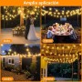 Cadena de Luces LED Exterior, 20M - 65FT Guirnalda Luces Exterior con Mando a Distancia & Regulables G40 Bombillas, IP44