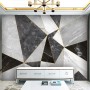 XLMING Textura Abstracta Geométrica De Mármol De Líneas Doradas 3D Papel Pintado Decorativo Comedor Estudio Salón Dormitorio