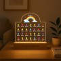 Transparent Gift Lámparas Personalizadas Corazones con Muñecos. Regalos Originales para Profesores. Lámpara Decorativa para