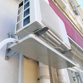 Air Conditioner Water Tray Air Conditioning Unit Drain Tray,No Leak Condensed Water Collector Drip Tray,Galvanized Metal Drip