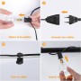 ROVLAK Guirnalda Luces Exterior,12M Guirnalda de Luz con 18+3 Bombillas G40 Cadena de Luces Interior IP44 Impermeable Guirnaldas