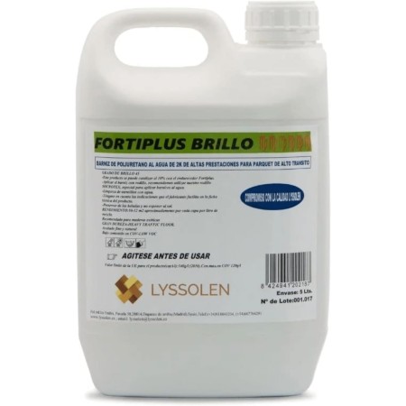 LYSSOLEN - Barniz de Poliuretano para Suelos de Madera al Agua de Un Componente - Protección y Durabilidad Superior - Resalta la