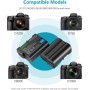 NEEWER NP-FW50 Cámara Cargador de Batería Set Compatible con Sony ZV-E10, A7, A7R, A7RII, A7II, A7SII, A7S, a3000, a5000, a6000,