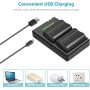 NEEWER NP-FW50 Cámara Cargador de Batería Set Compatible con Sony ZV-E10, A7, A7R, A7RII, A7II, A7SII, A7S, a3000, a5000, a6000,