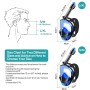 Frasheng Máscara de Buceo para Adultos, 180°Panorámica Máscara de Snorkel de Cara, Máscara Snorkel Adulto, Anti-vaho, Anti-Fuga,