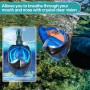 Frasheng Máscara de Buceo para Adultos, 180°Panorámica Máscara de Snorkel de Cara, Máscara Snorkel Adulto, Anti-vaho, Anti-Fuga,