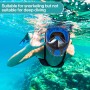 Frasheng Máscara de Buceo para Adultos, 180°Panorámica Máscara de Snorkel de Cara, Máscara Snorkel Adulto, Anti-vaho, Anti-Fuga,