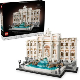 LEGO Architecture Fontana di Trevi Maqueta para Construir para Adultos, Monumento Italiano de Fuente Barroca y Minifiguras,
