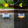 Liiisi 8 Unidades luz solar Escaleras, Decoracion terraza exterior, Luces Solares Escalones Exterior, Valla, Patio, Terraza,