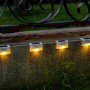 Liiisi 8 Unidades luz solar Escaleras, Decoracion terraza exterior, Luces Solares Escalones Exterior, Valla, Patio, Terraza,