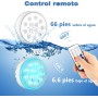 Czemo Luces para Piscina Sumergible Recargable Luces LED Piscina Desmontable con Mando a Distancia Luz Piscina Impermeable IP68