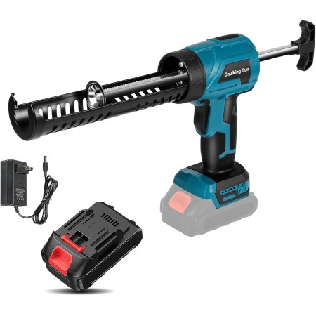 Pistola de silicona eléctrica para 18V,Batería 1500mAh,Pistola de silicona con LED,4 velocidades ajustables,Herramienta de