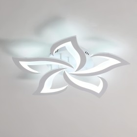 Comely Lamparas de Techo, Modernas Plafon LED 60W 6750LM, Blanco frío 6500K, Diseño Forma de Flor Lampara de Techo Para