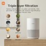 Xiaomi Mi Air Purifier 4 Compact True HEPA H13 3-Stage Filter System Removes 99.97% of Contaminants as Small as 0.3 Microns,