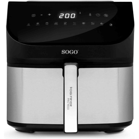 Sogo Air Fryer with 9L Capacity and 1750W Power - Air Fryer with 2 Compartments Ideal for Making Any Type of Food - Airfryer