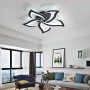 Comely Lamparas de Techo, Modernas Plafon LED 60W 6750LM, Blanco frío 6500K, Diseño Forma de Flor Lampara de Techo Para