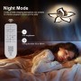 Comely Lamparas de Techo, Modernas Plafon LED 60W 6750LM, Blanco frío 6500K, Diseño Forma de Flor Lampara de Techo Para