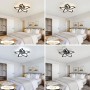 Comely Lamparas de Techo, Modernas Plafon LED 60W 6750LM, Blanco frío 6500K, Diseño Forma de Flor Lampara de Techo Para