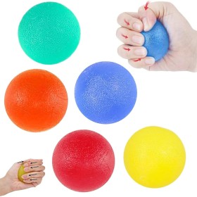 Set de 5 Pelota Antiestres Bola para Rehabilitación Fortalecedores de Mano, Pelota Rehabilitacion Mano con Diferentes Grados de