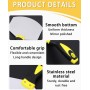 TPZORJX 1 espátula curvada para masilla, espátula para masilla espátula de acero inoxidable con mango de plástico para yeseros,