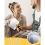 TPZORJX 1 espátula curvada para masilla, espátula para masilla espátula de acero inoxidable con mango de plástico para yeseros,