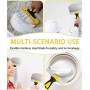 TPZORJX 1 espátula curvada para masilla, espátula para masilla espátula de acero inoxidable con mango de plástico para yeseros,