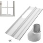 Portable Air Conditioner Window Kit, Air Conditioner Window Adapter, Adjustable Window Sealed Plate for Mobile Air Conditioner,