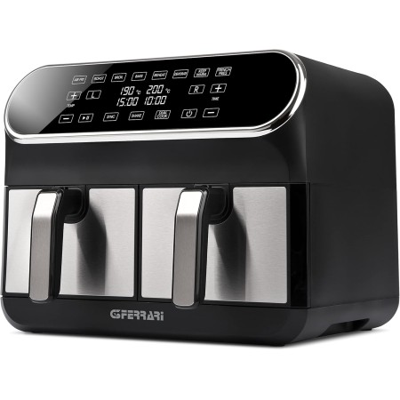 G3 Ferrari G10181 Friggisano BBQ Air Fryer, Smokeless Barbocoa Oven, 200 W, Double Resistance, 10 Liters XXL, Accessories