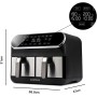 G3 Ferrari G10181 Friggisano BBQ Air Fryer, Smokeless Barbocoa Oven, 200 W, Double Resistance, 10 Liters XXL, Accessories