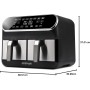 G3 Ferrari G10181 Friggisano BBQ Air Fryer, Smokeless Barbocoa Oven, 200 W, Double Resistance, 10 Liters XXL, Accessories