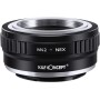 K&F Concept - Adaptador de Enfoque Manual, Compatible con Objetivos Lentes M42 y Cuerpos de Cámara Sony Alpha NEX E-Mount Cámara