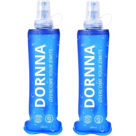 DORNNA® – 2X1 Soft Flask, Botella de Hidratación BPA FREE para Running, Bolsa de Hidratación Deportiva, Botella de Agua