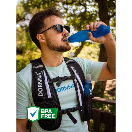 DORNNA® – 2X1 Soft Flask, Botella de Hidratación BPA FREE para Running, Bolsa de Hidratación Deportiva, Botella de Agua