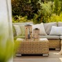 Gadgy Faroles Solares Exterior, Set de 2 Faroles de Ratán, Lámparas de Mesa LED Decorativas para Jardín, Balcón y Terraza -