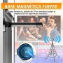 Antena TV Interior 2025 - Recepción 360°, Base Magnética, 300+ Millas, Compatible 4K/1080P, Freeview, Fácil Instalación, para