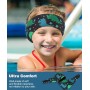 MoKo Diadema de Natación Impermeable, Banda Cabeza Ajustable Antideslizante Protección Orejas Cabello Fijación de Tapones Patrón