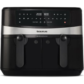 Taurus - Oil Free Air Fryer Digital Duo 9L | 2,600W | Double Basket 4.5L | 12 Preset Programs | Digital Timer 60 mins | Touch