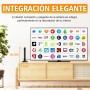 Antena TV Interior 2025 - Recepción 360°, Base Magnética, 300+ Millas, Compatible 4K/1080P, Freeview, Fácil Instalación, para