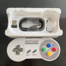 2 controlador de juego receptor inalámbrico botón colorido 2,4G Gamepa