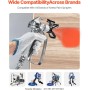 VEVOR Pistola Pulverizadora de Pintura Sin Aire de Alta Presión de 3600 PSI con 5 Puntas, Juego de Pistola Pulverizadora Sin