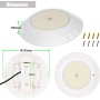 LyLmLe Foco LED Piscina Relleno de Resin,35W Lámpara Piscina para Superficie extraplano Azules Puras,1100lm, Ángulo 140°, IP68