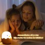 FemKey Luz Nocturna Infantil, Luz de Bebé USB con Control Táctil, Lampara de Noche para Niños de Silicona, Lámpara de Pollito