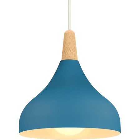 iDEGU Lámpara de Techo Retro LED Lámpara Colgante Moderna Estilo Gota E27 Iluminación de techo Vintage en Madera Metal Lámpara