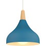 iDEGU Lámpara de Techo Retro LED Lámpara Colgante Moderna Estilo Gota E27 Iluminación de techo Vintage en Madera Metal Lámpara